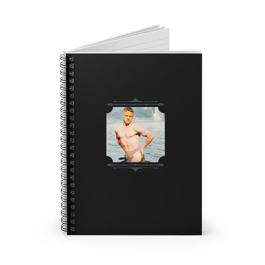 Vintage Photo - nager 027 | Spiral Notebook - Ruled Line