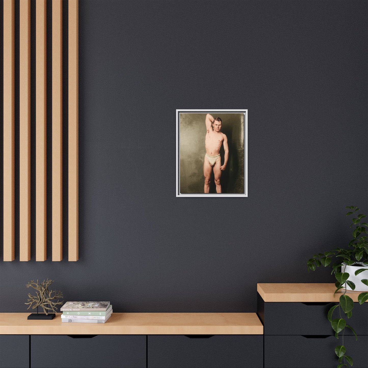 athlétisme 025 | Framed Vintage Photo - Matte Canvas
