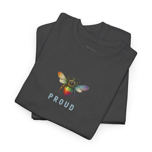 art nouveau rainbow bee pride t-shirt