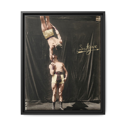 Historical athletic balancing act physical culture photography