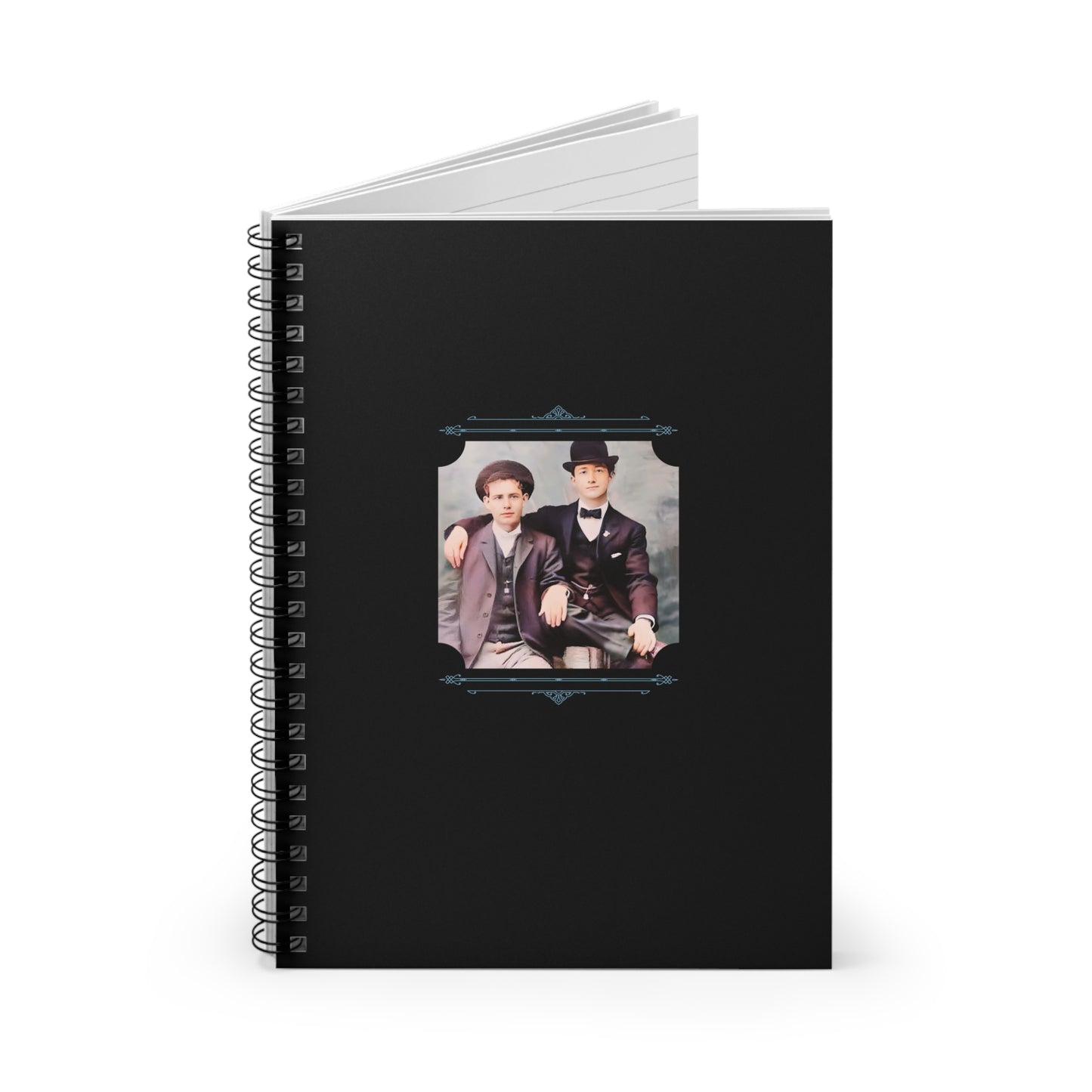 vintage gay notebook, queer love journal, historical gay couple, turn of century lgbt photo