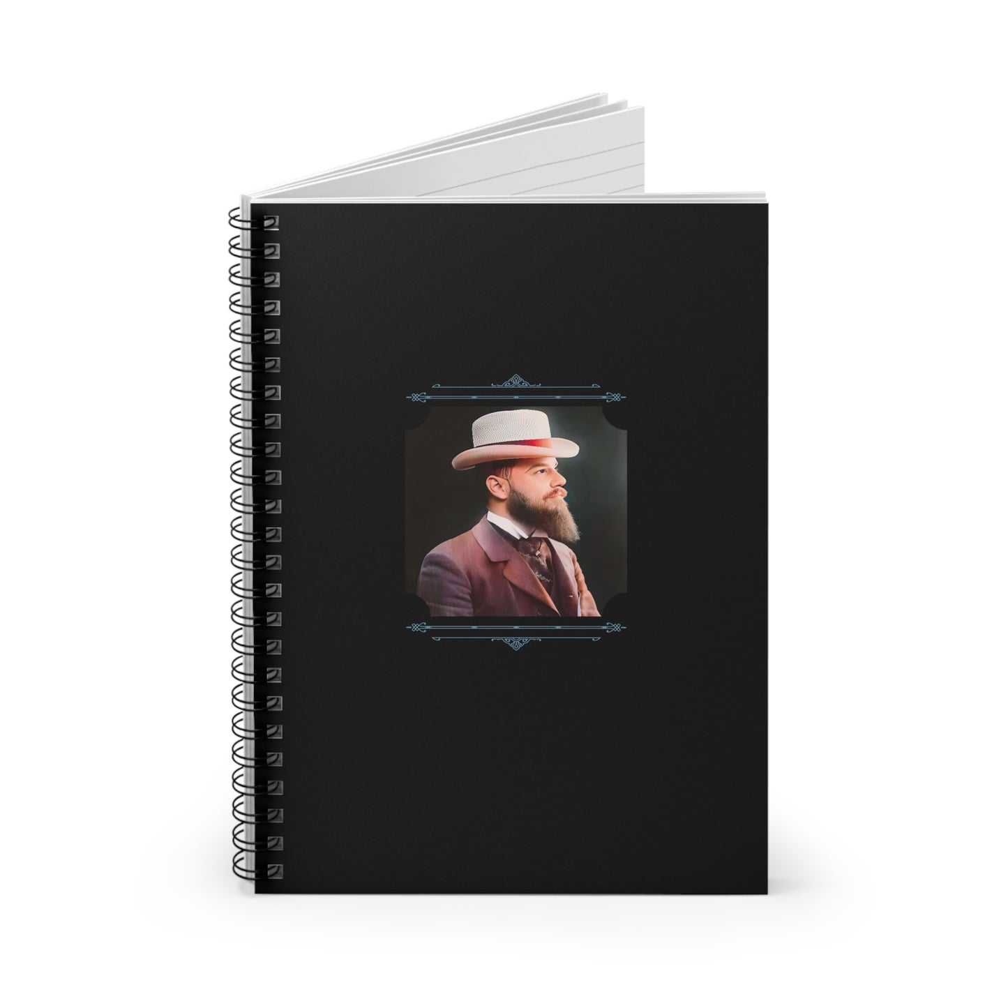 Vintage Photo - celibataire 014 | Spiral Notebook - Ruled Line