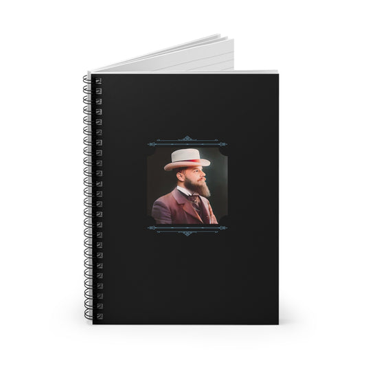 Vintage Photo - celibataire 014 | Spiral Notebook - Ruled Line