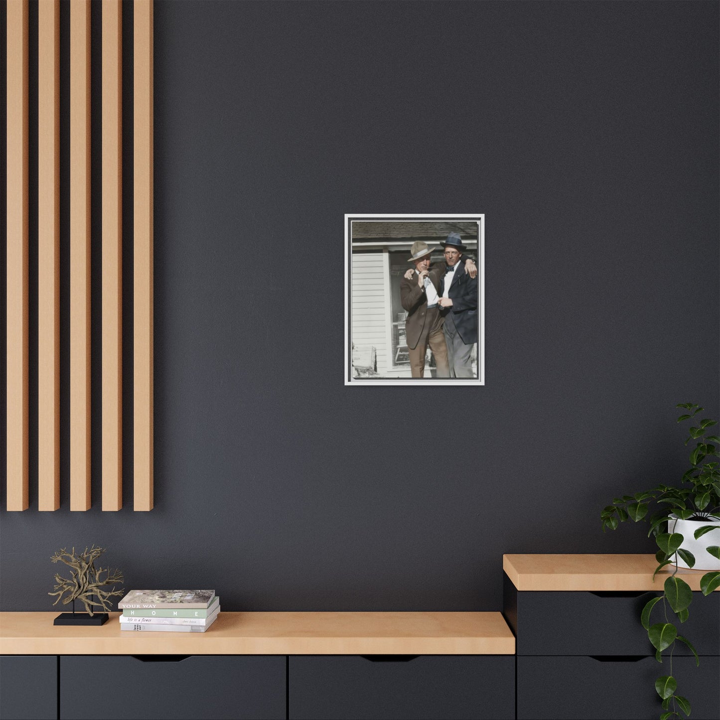 paire 041 | Framed Vintage Photo - Matte Canvas