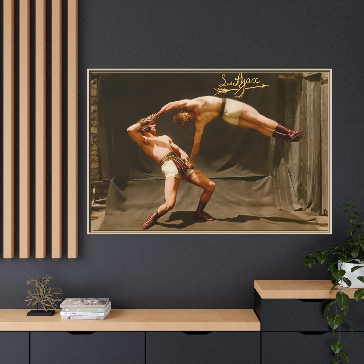 athlétisme 013 | Framed Vintage Photo - Matte Canvas