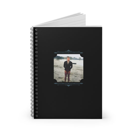 Vintage Photo - nager 009 | Spiral Notebook - Ruled Line