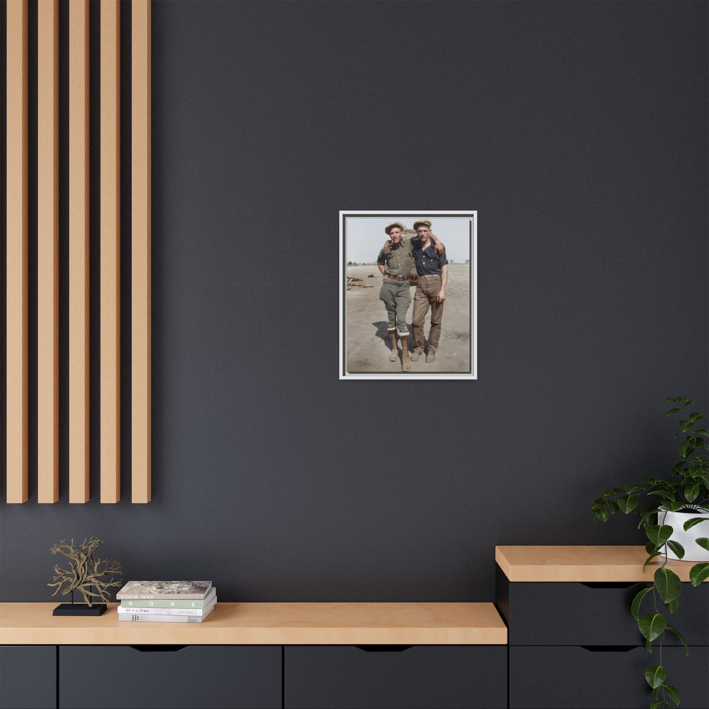paire 061 | Framed Vintage Photo - Matte Canvas