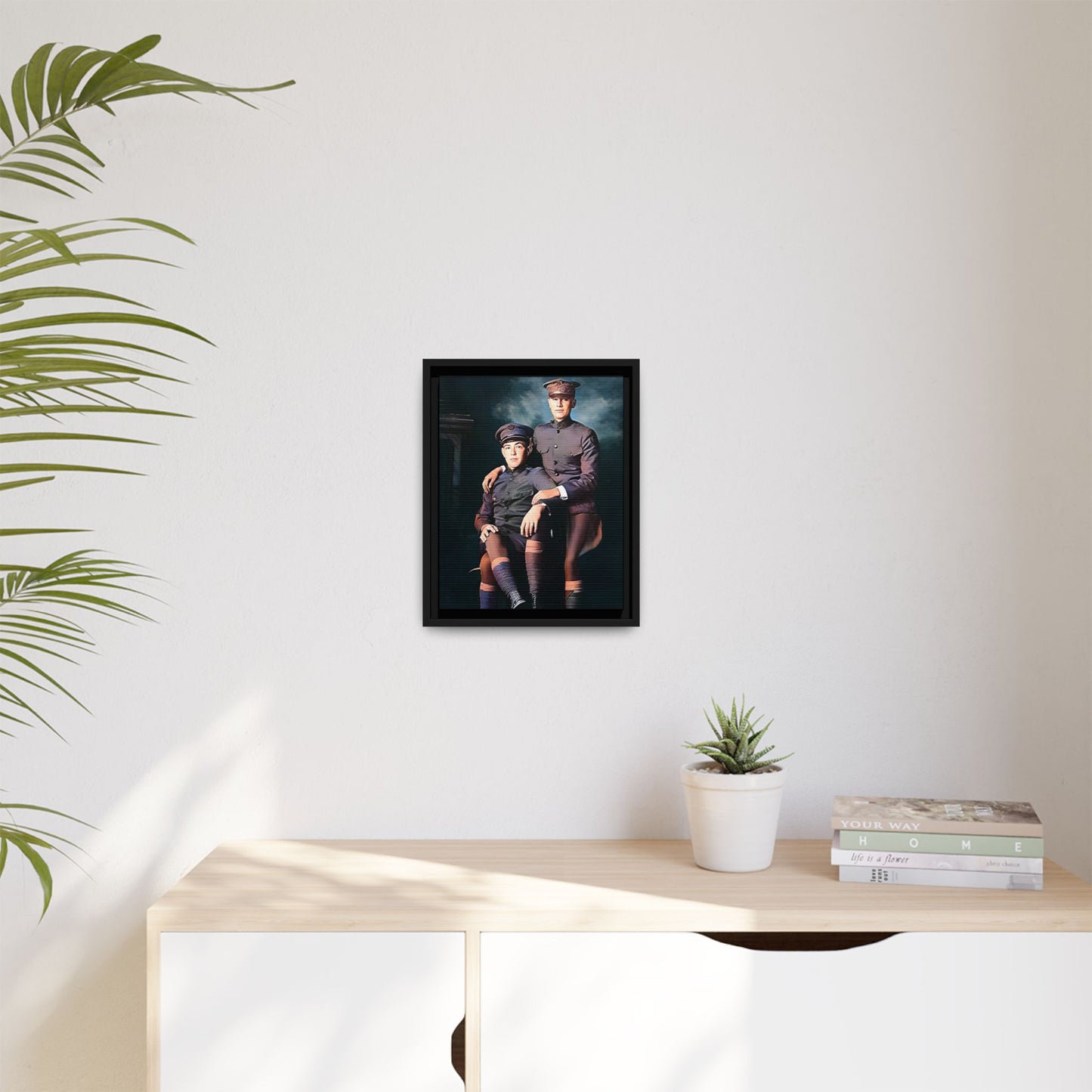 paire 001 | Framed Vintage Photo - Matte Canvas