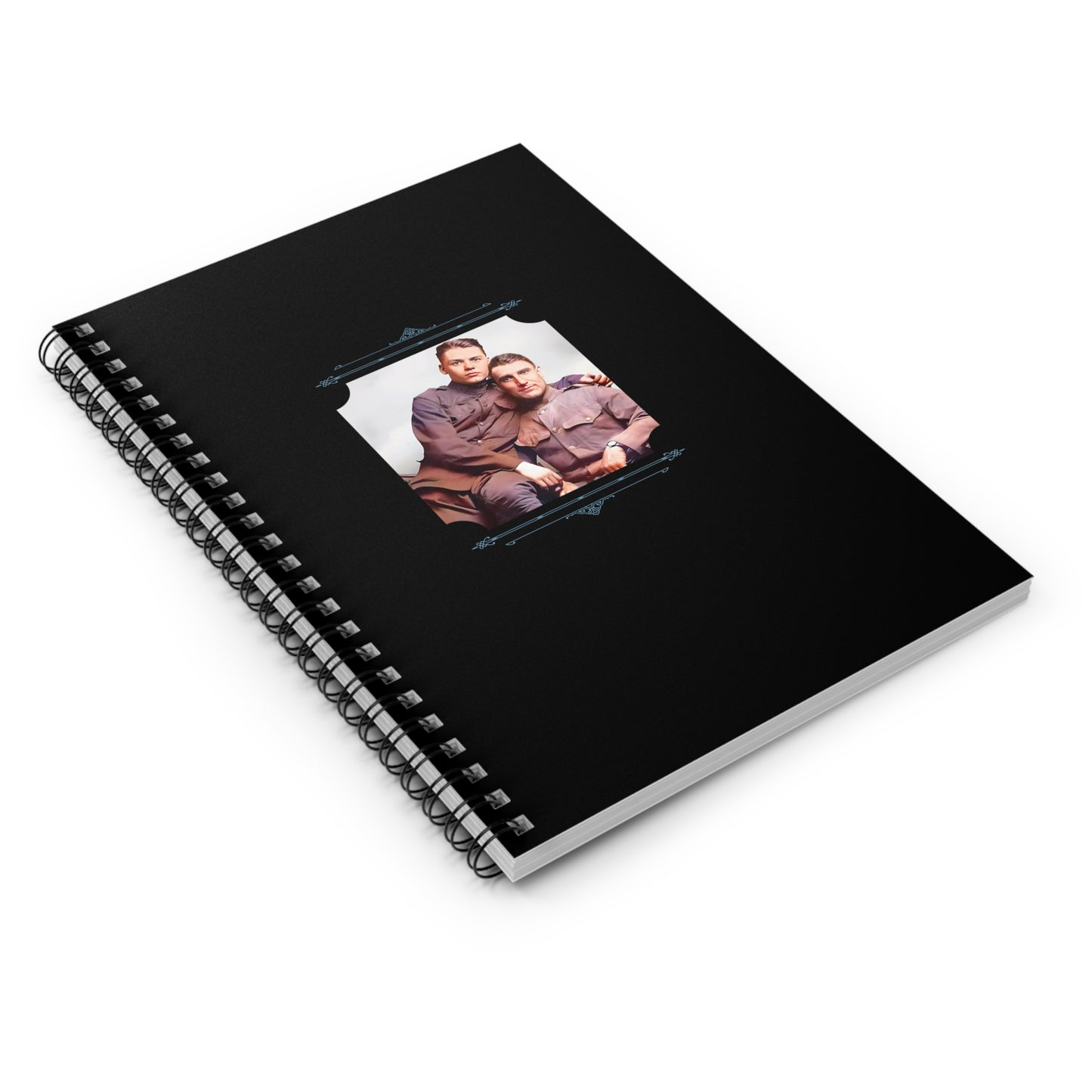 gay soldier notebook, vintage military couple, lgbtq journal, war photo love story, queer soldiers
