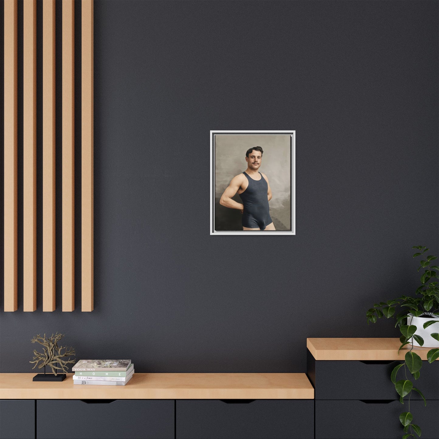 athlétisme 011 | Framed Vintage Photo - Matte Canvas