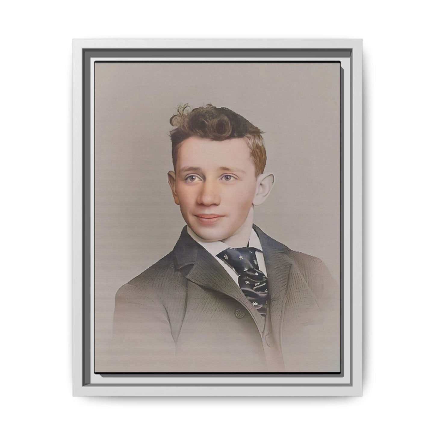 celibataire 038 | Framed Vintage Photo - Matte Canvas