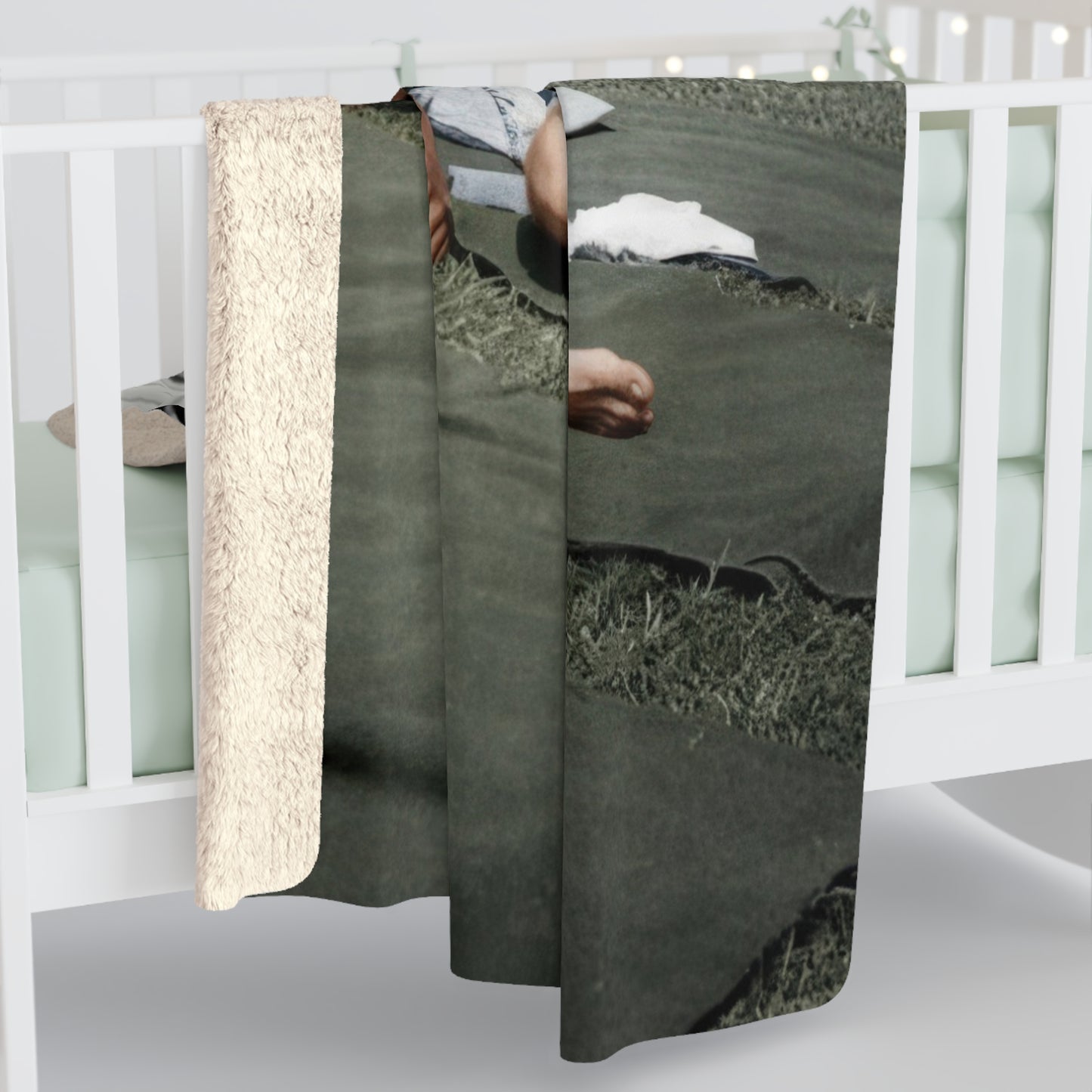 Heirloom Sherpa Blanket – paire 038 Premium fleece throw · 50x60, 60x80