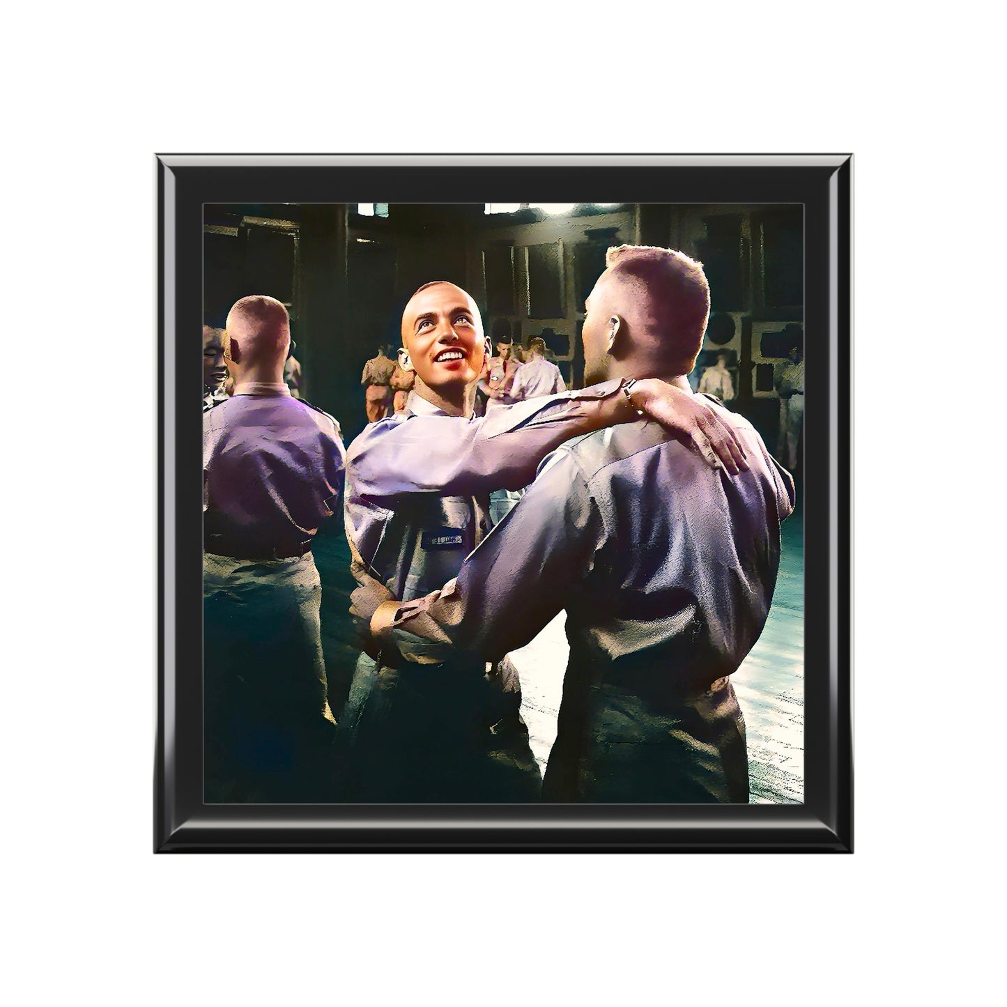 paire 040 | Keepsake Box USO Dance Gay Vintage Photo Couple Marines USMC Uniform Love LGBTQ Queer