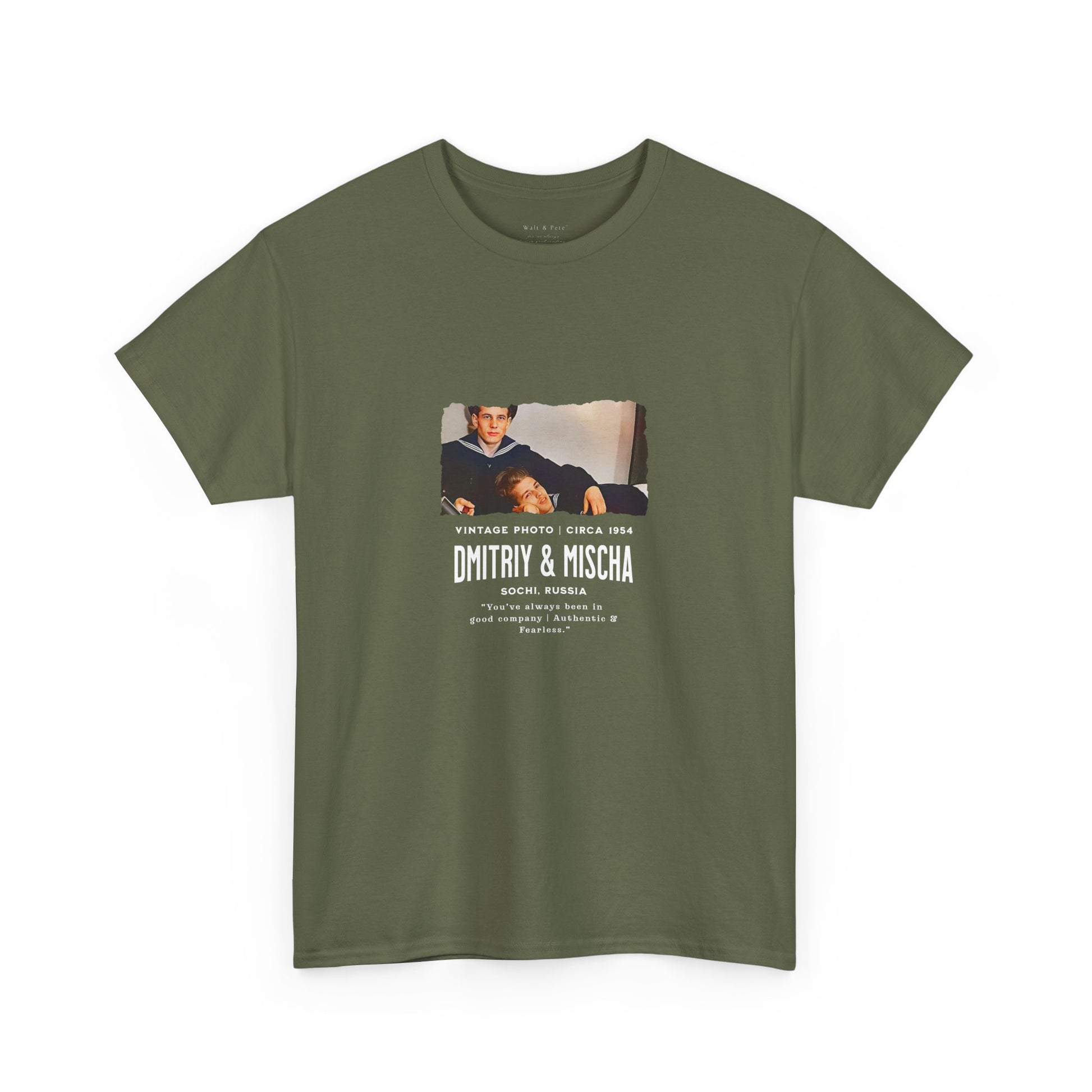 paire 010 | Vintage Photo - 1954  - Dmitriy & Mischa Russia Russian LGBTQ Gay Queer T-shirt Pride