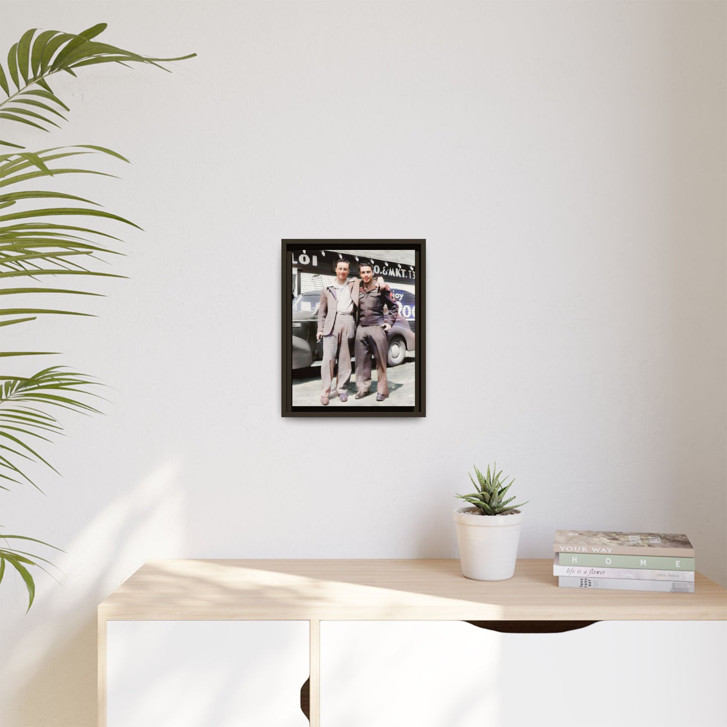 paire 068 | Framed Vintage Photo - Matte Canvas
