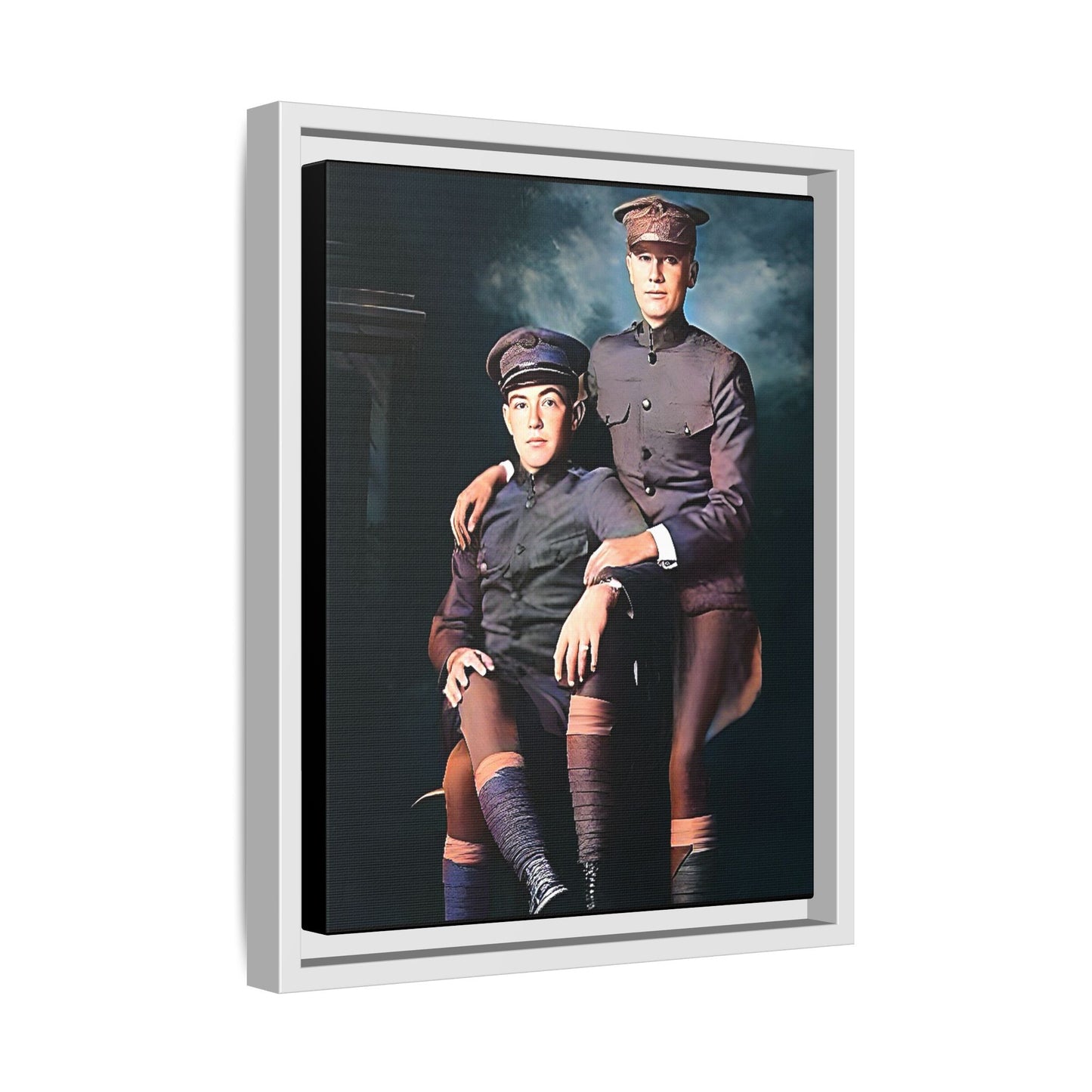 paire 001 | Framed Vintage Photo - Matte Canvas