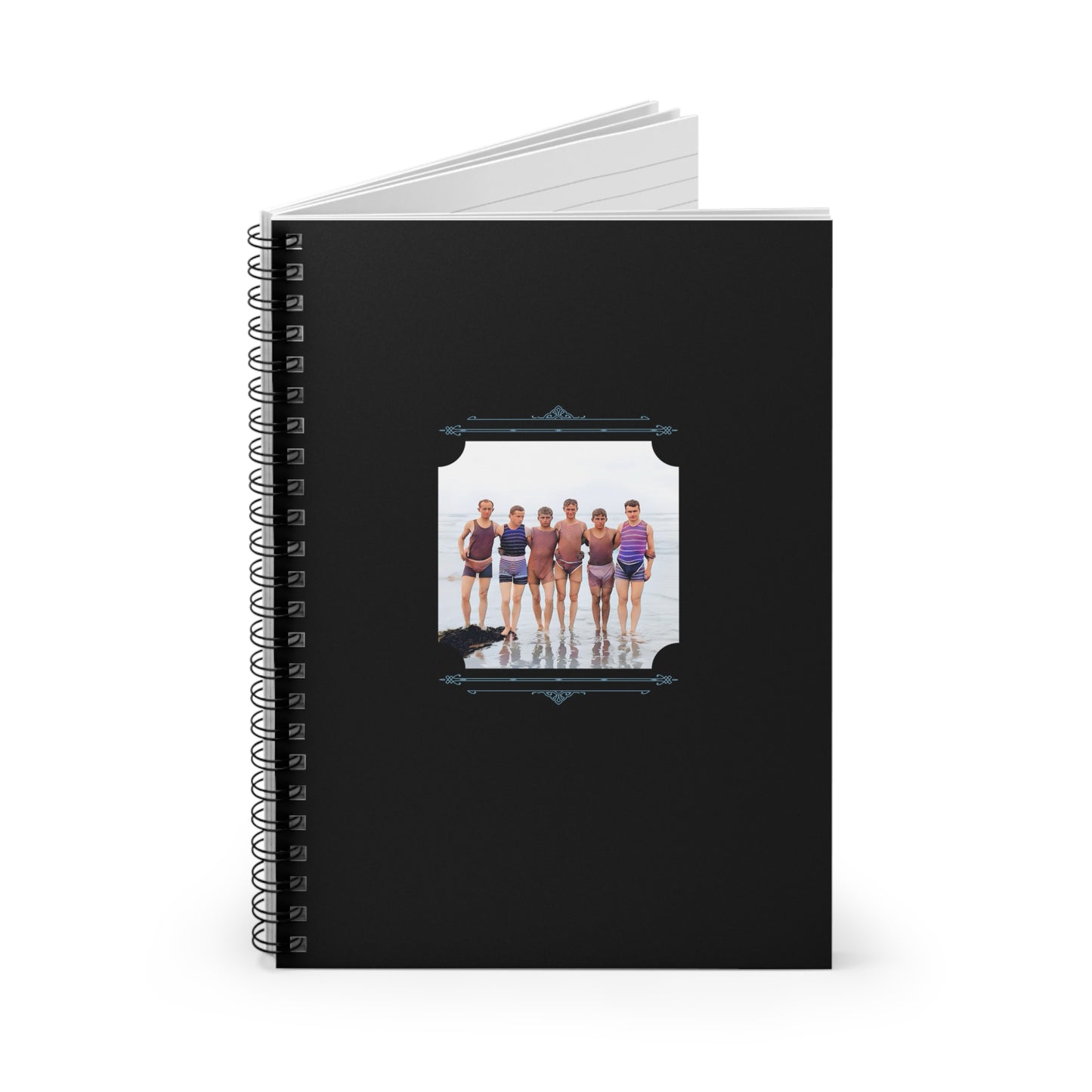 Vintage Photo - nager 008 | Spiral Notebook - Ruled Line