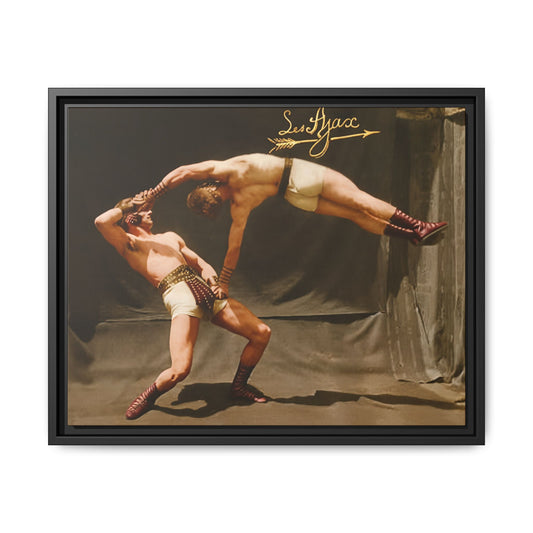 athlétisme 013 | Framed Vintage Photo - Matte Canvas
