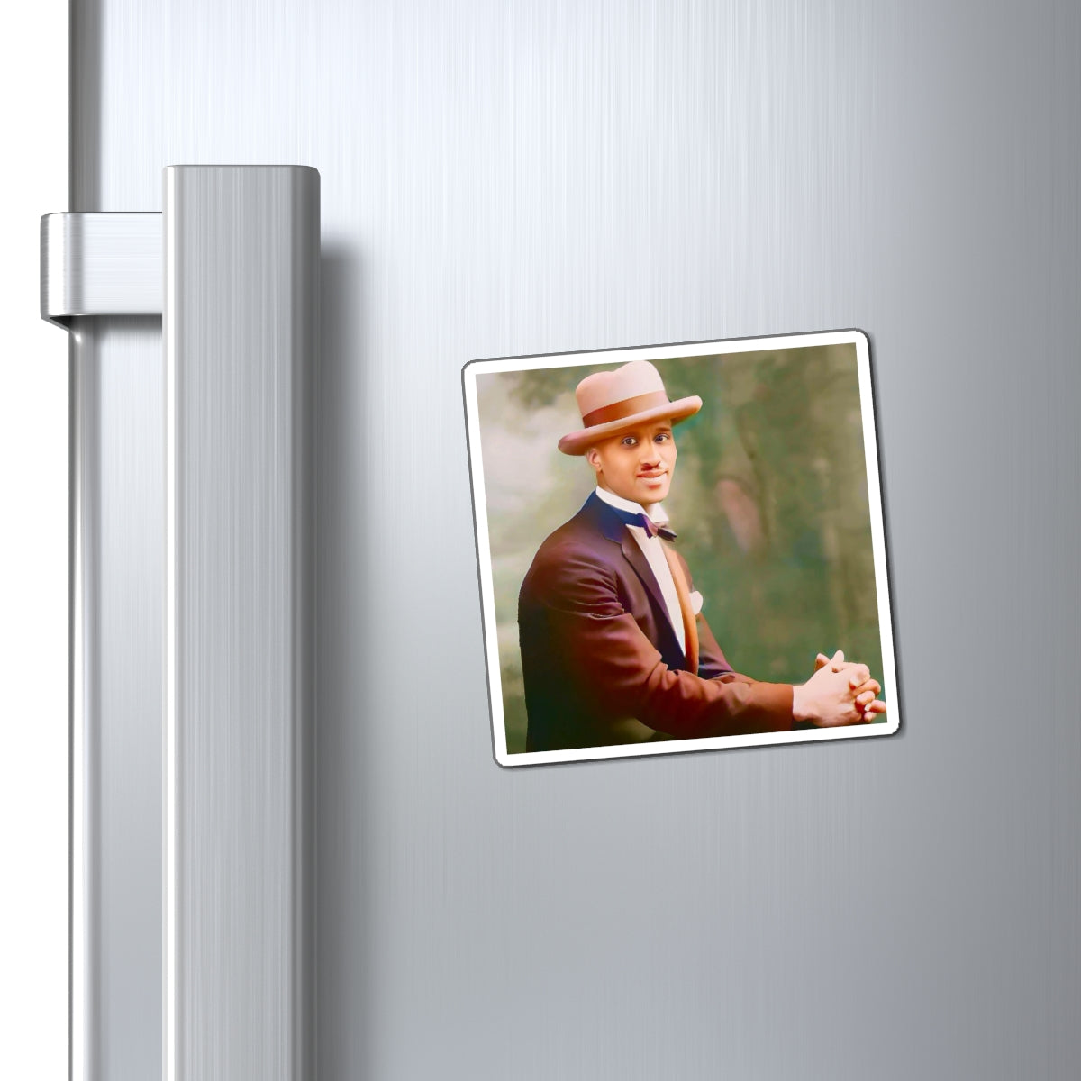 celibataire 004 | Magnets Vintage Black Man Fedora 1910 Afro American Gay Queer LGBTQ