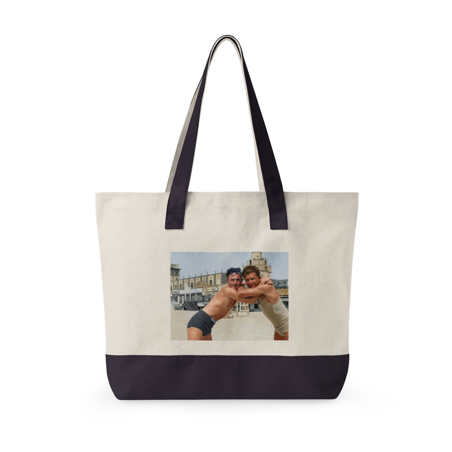 Beach Day Zippered Canvas Tote | nager 014