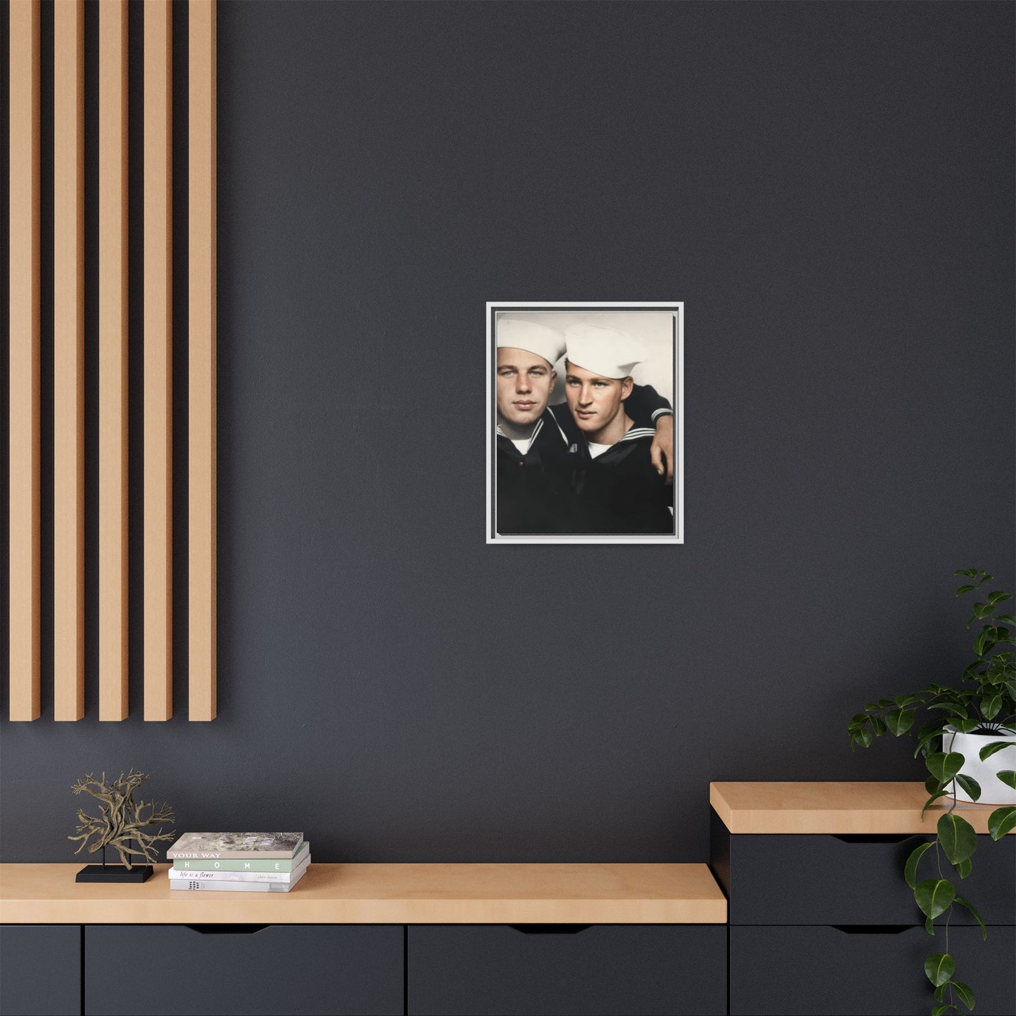 paire 078 | Framed Vintage Photo - Matte Canvas