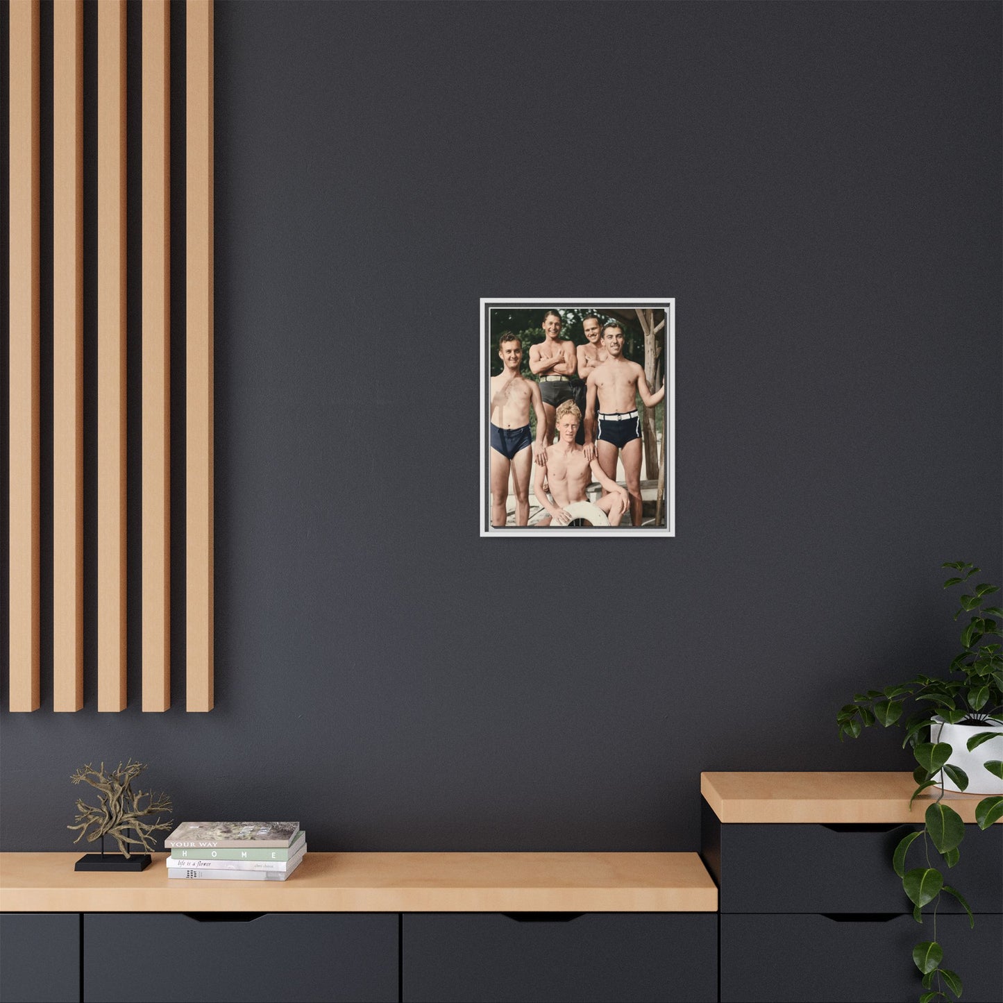 nager 041 | Framed Vintage Photo - Matte Canvas