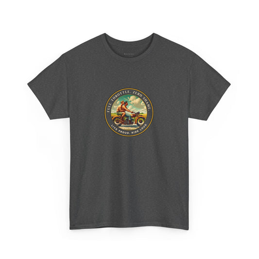 Open Highway Motorcycle Pride T-Shirt | Vintage Rider Graphic Tee | LGBTQ Biker Shirt
