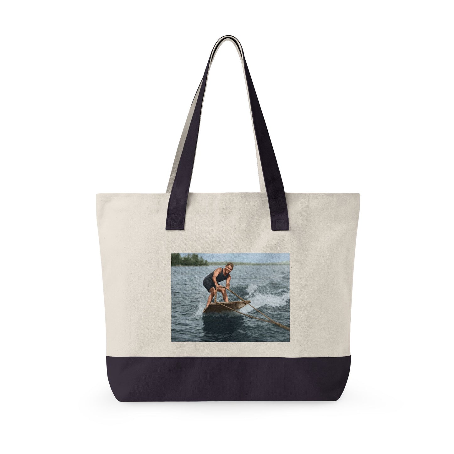 Beach Day Zippered Canvas Tote | nager 015