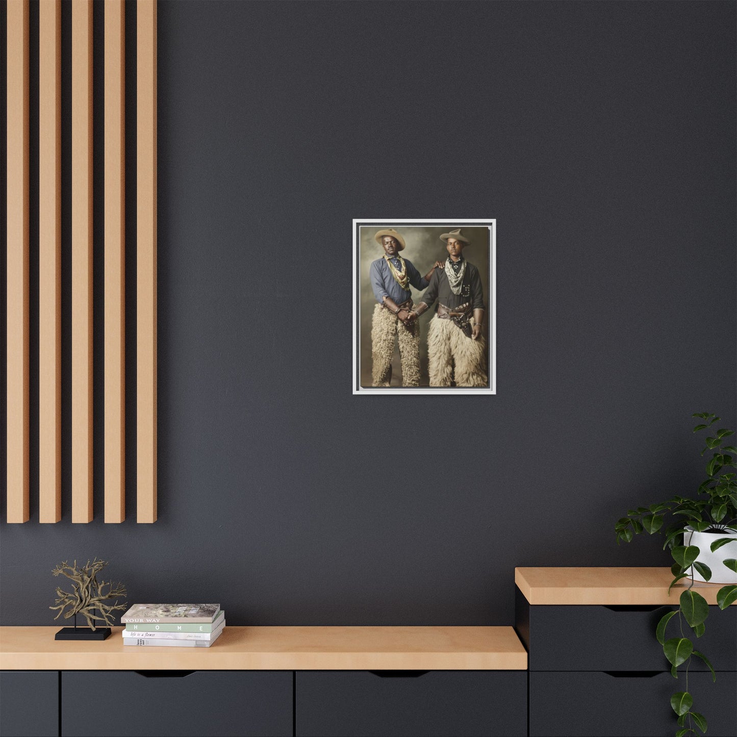 paire 028 | Framed Vintage Photo - Matte Canvas