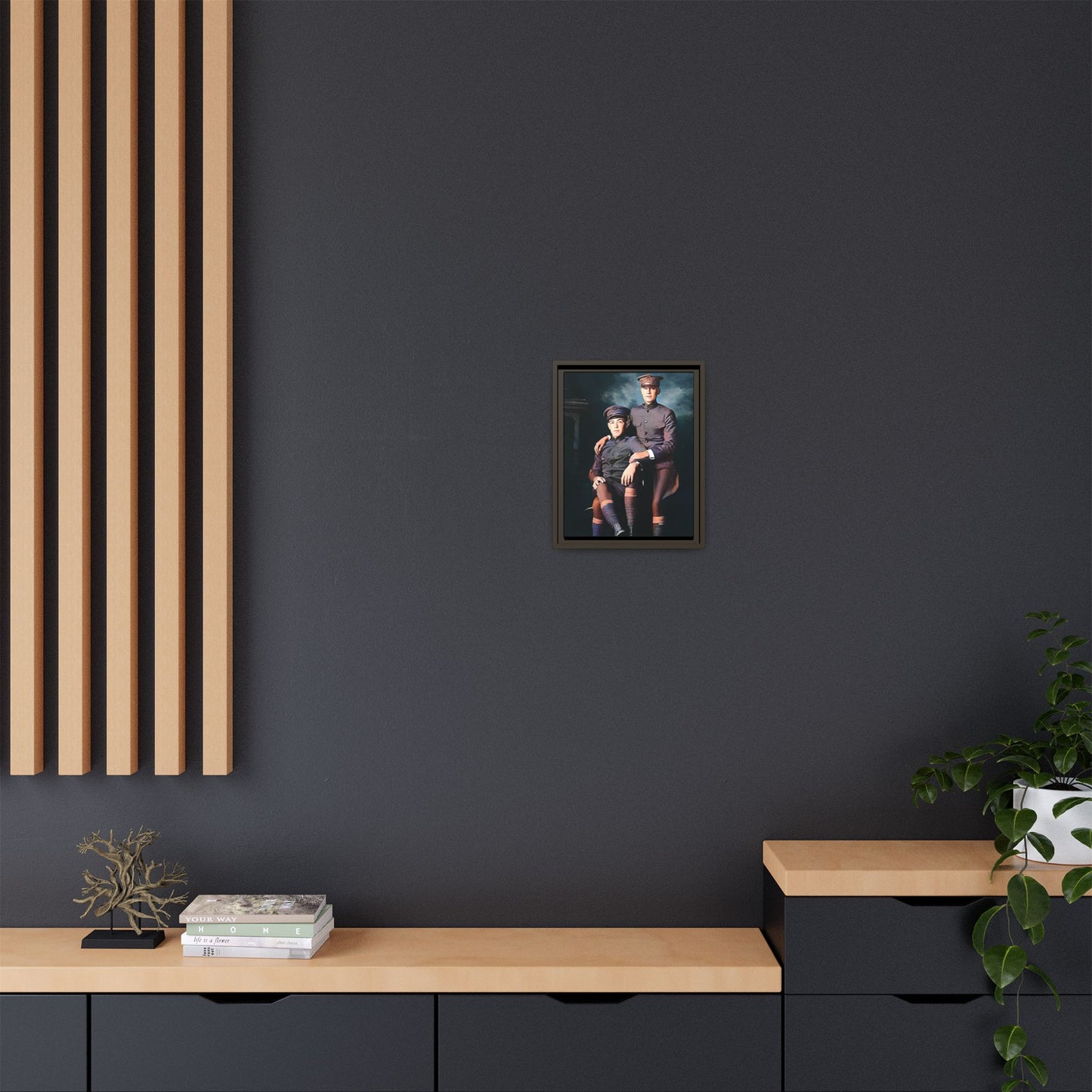 paire 001 | Framed Vintage Photo - Matte Canvas