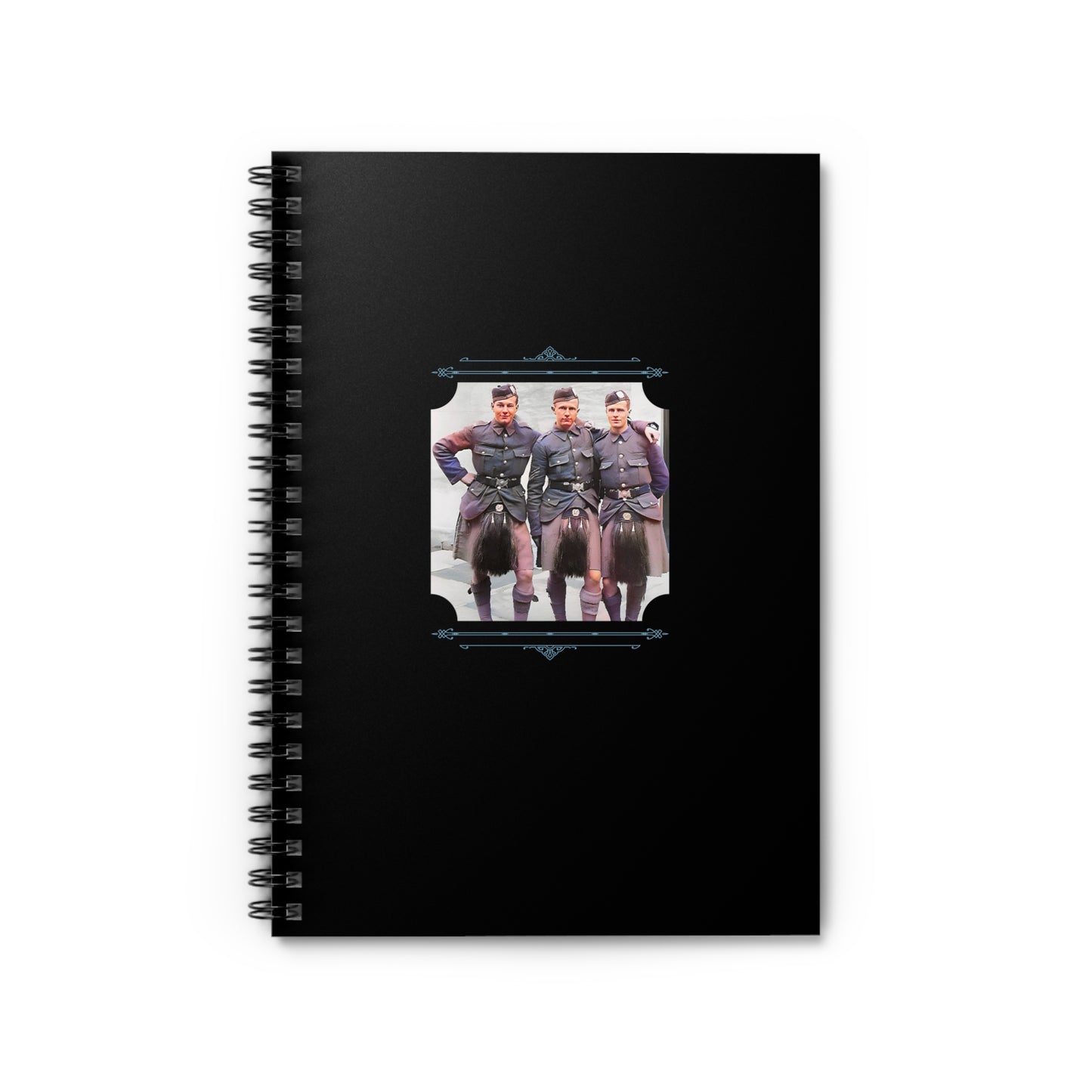 Vintage Photo - hommes 014 | Spiral Notebook - Ruled Line