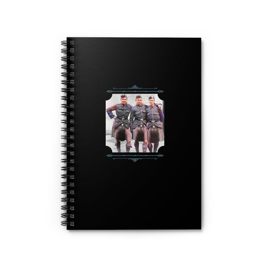 Vintage Photo - hommes 014 | Spiral Notebook - Ruled Line