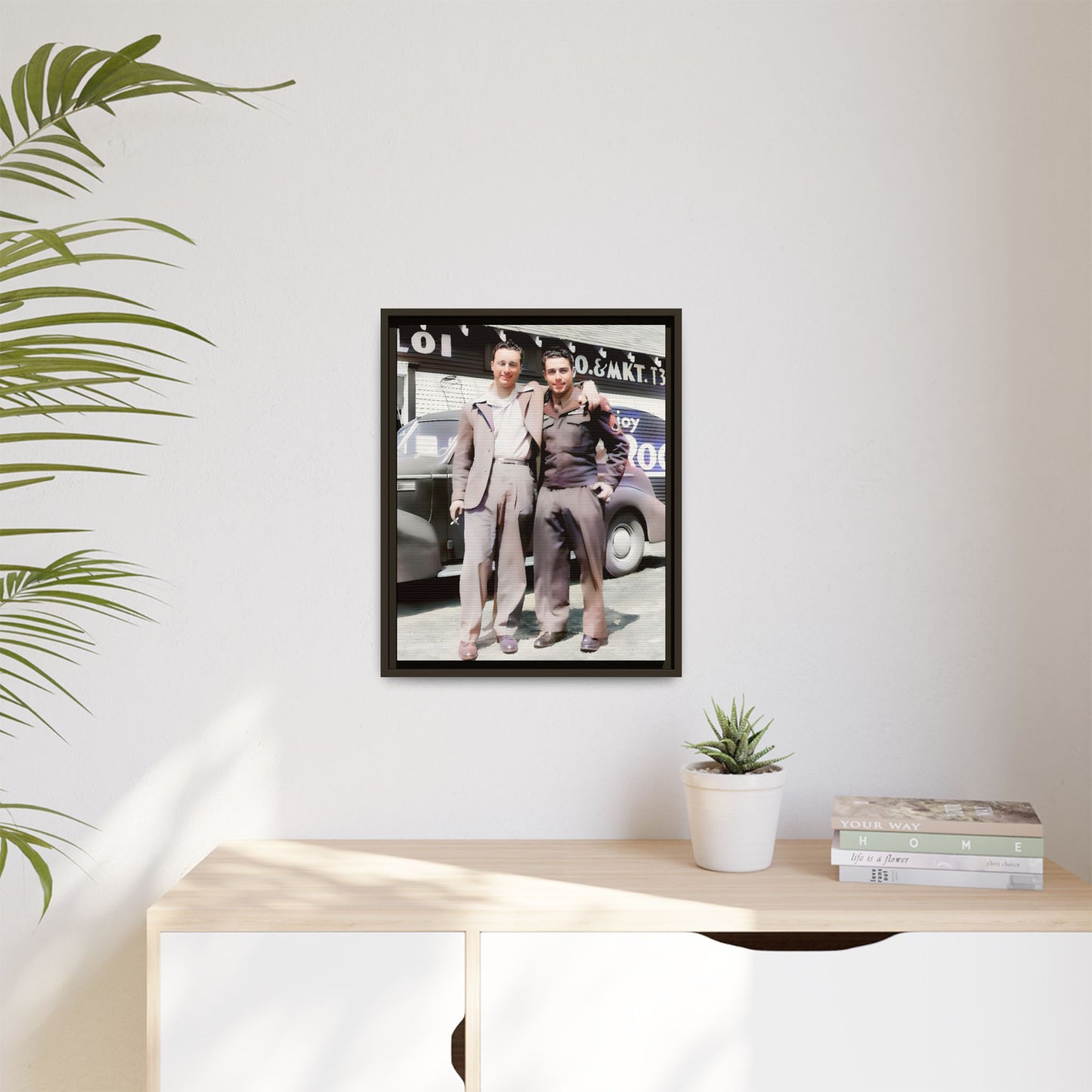 paire 068 | Framed Vintage Photo - Matte Canvas