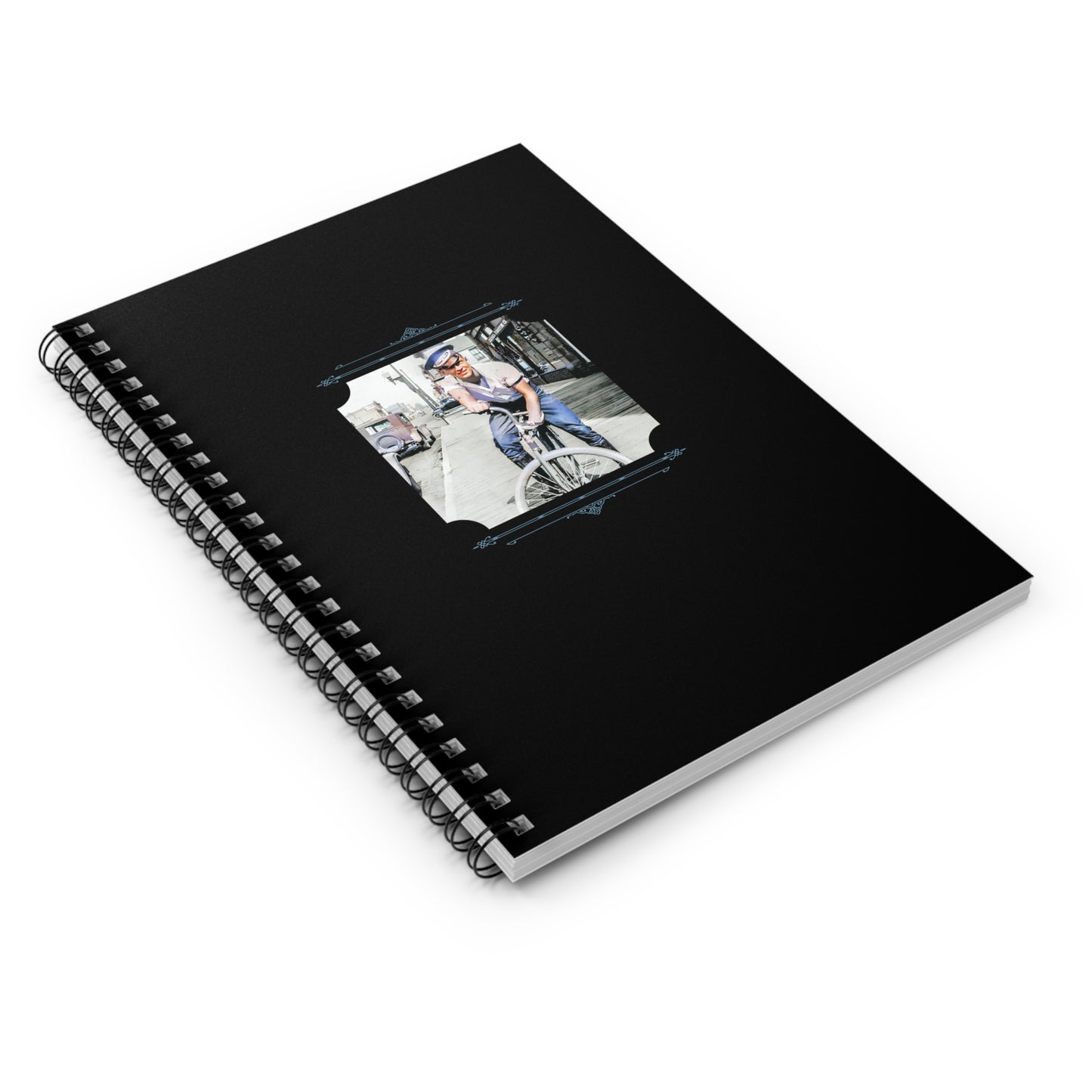Vintage Photo - celibataire 007 | Spiral Notebook - Ruled Line