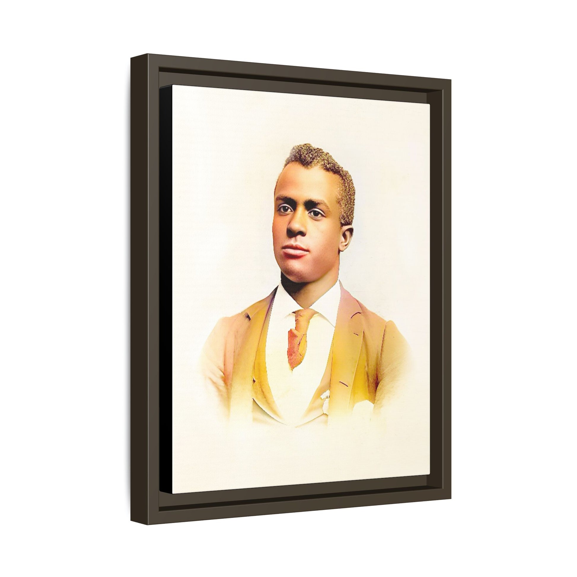 Vintage Gentleman Portrait | St. Louis Missouri | Classic Elegance Art | Framed Matte Canvas Print