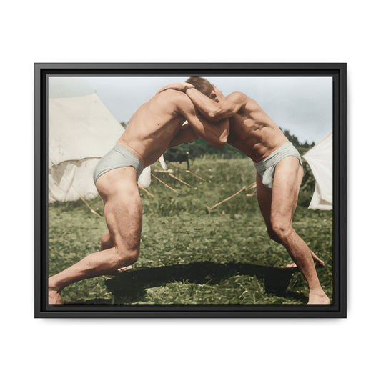 athlétisme 019 | Framed Vintage Photo - Matte Canvas