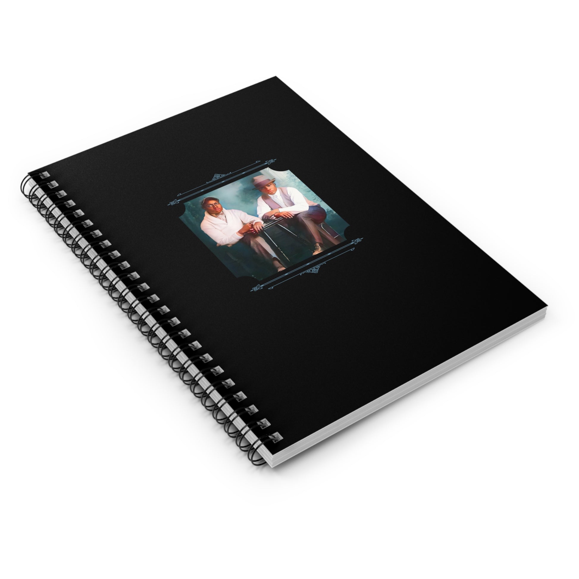 african-american vintage notebook, black gay couple photo, pride journal, 1940s queer history