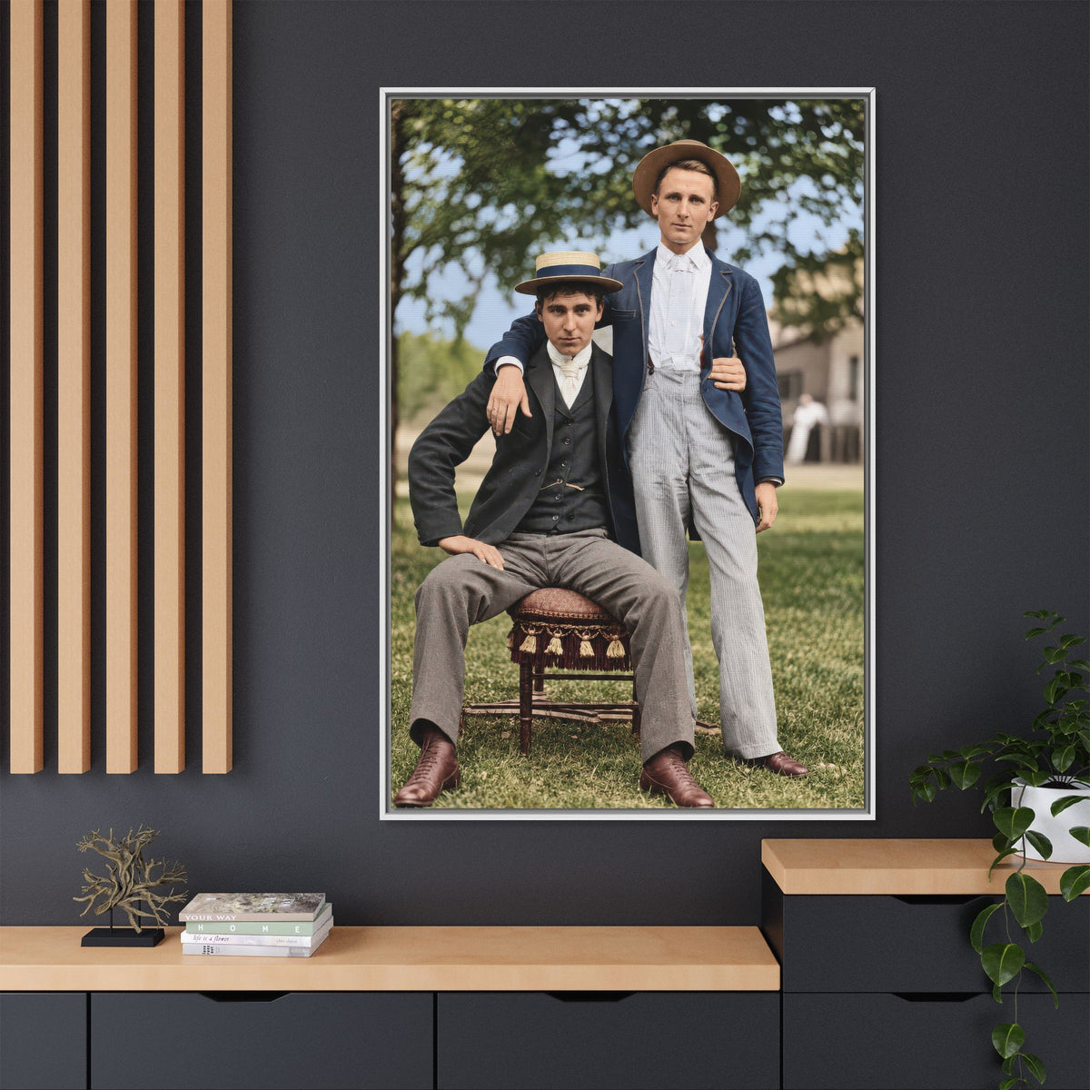 paire 167 | Framed Vintage Photo - Matte Canvas
