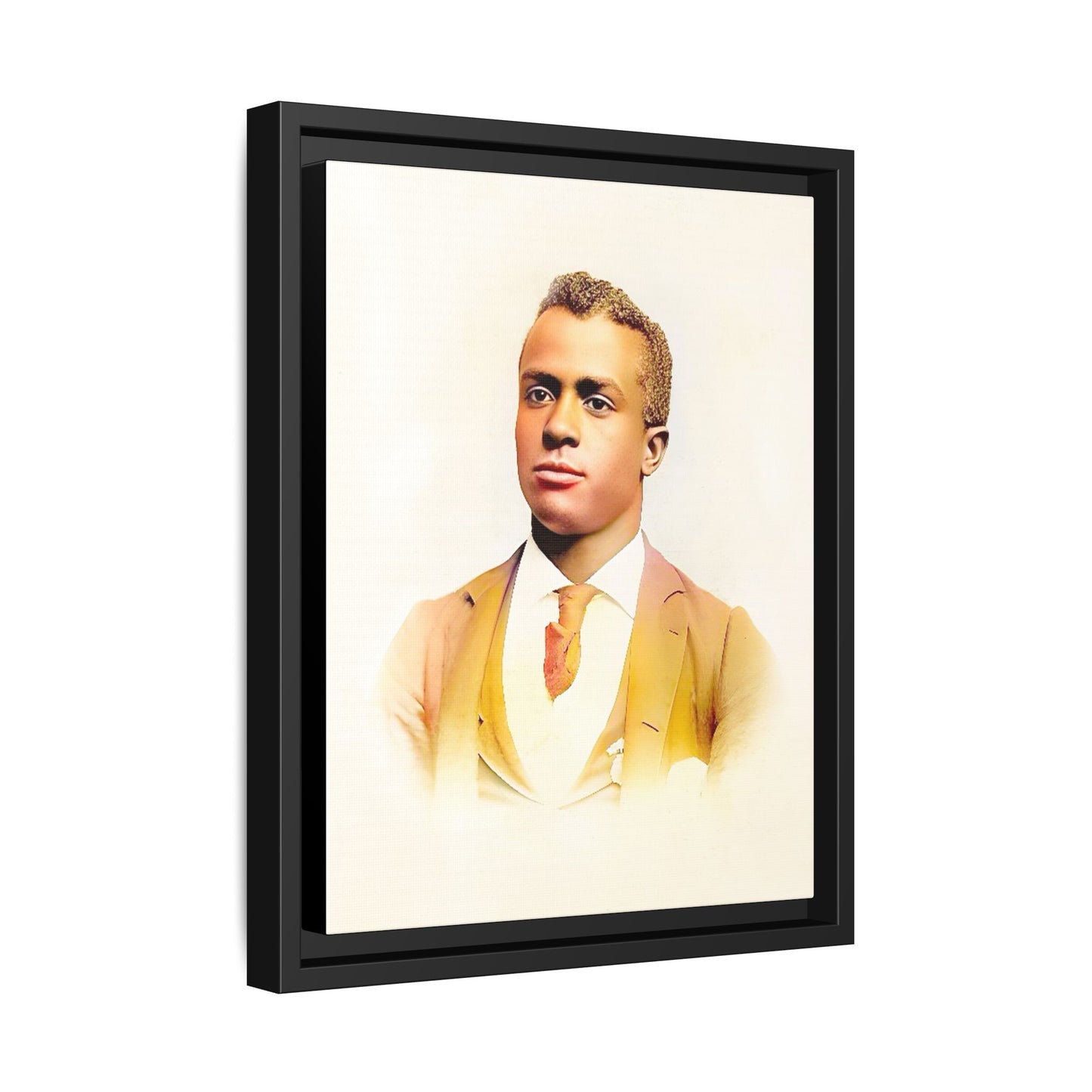 Vintage Gentleman Portrait | St. Louis Missouri | Classic Elegance Art | Framed Matte Canvas Print