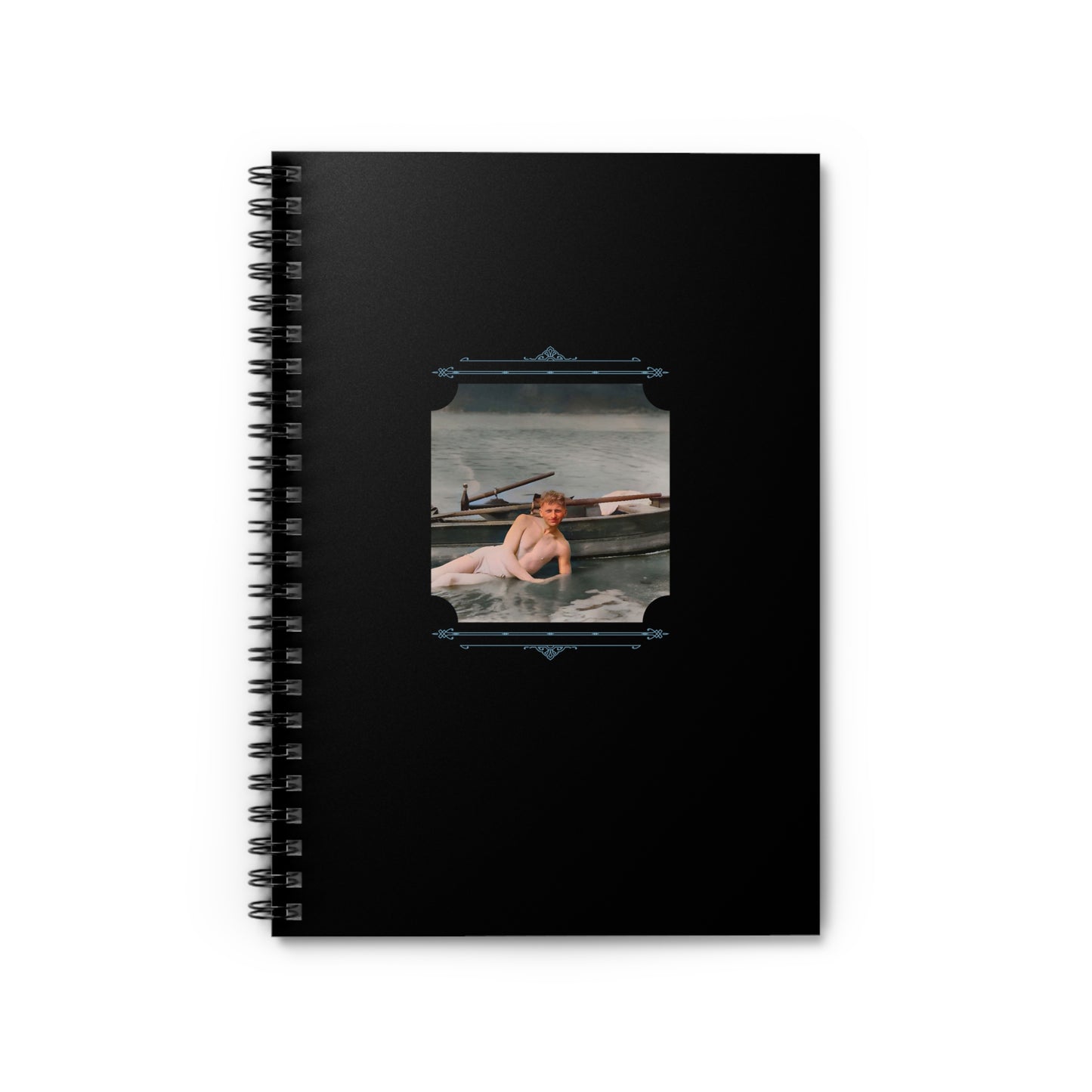 Vintage Photo - nager 013 | Spiral Notebook - Ruled Line