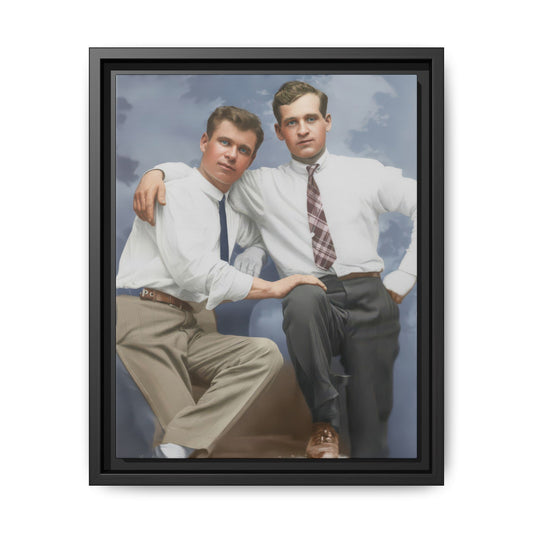 paire 069 | Framed Vintage Photo - Matte Canvas