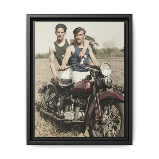 paire 055 | Framed Vintage Photo - Matte Canvas