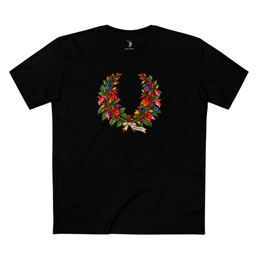 Orgullo Ceibo Pride T-Shirt | Argentine Laurel Wreath LGBTQ+ Tee