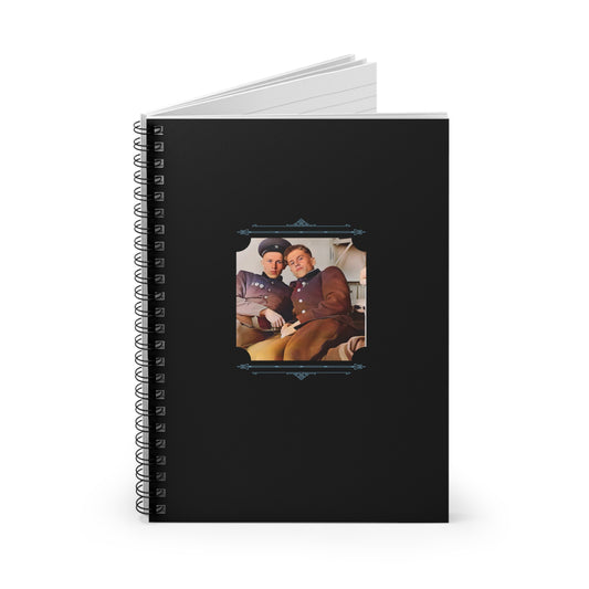 lgbtq soviet soldiers, vintage gay military photo, same-sex soviet love, walt and pete notebook