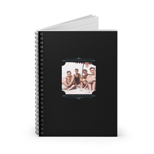 Vintage Photo - nager 029 | Spiral Notebook - Ruled Line