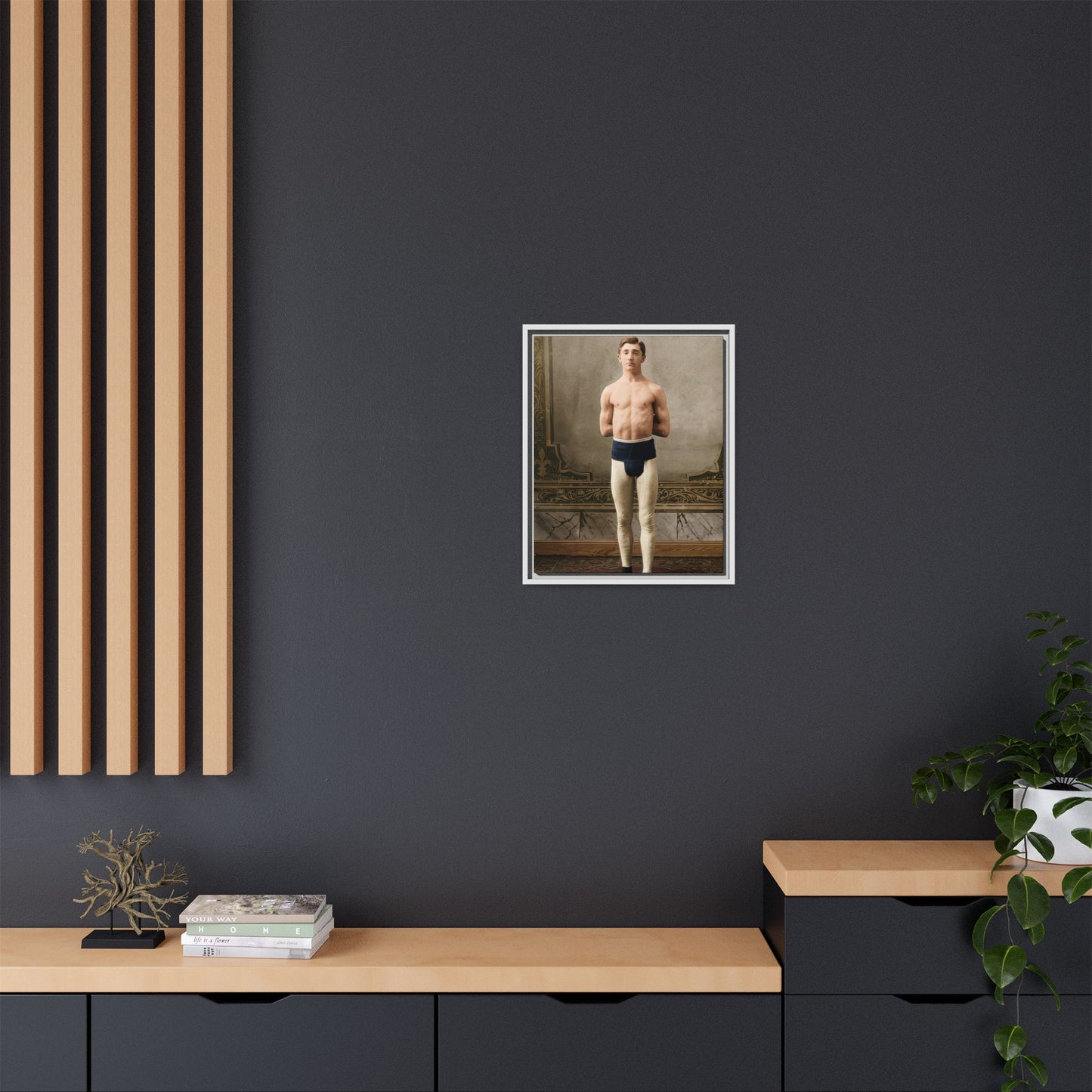 athlétisme 028 | Framed Vintage Photo - Matte Canvas