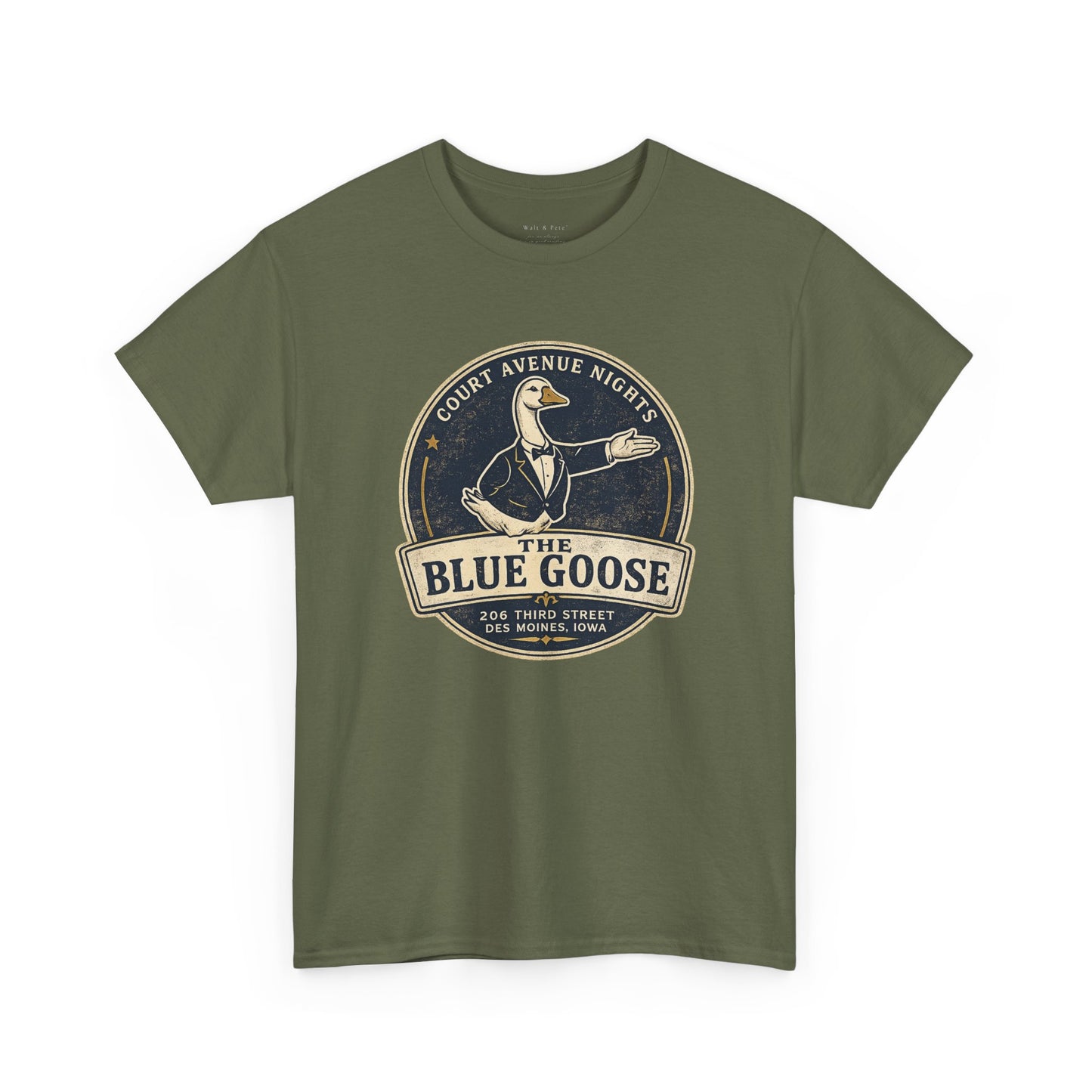 The Blue Goose | Des Moines Iowa Historic Gay Bar T-Shirt
