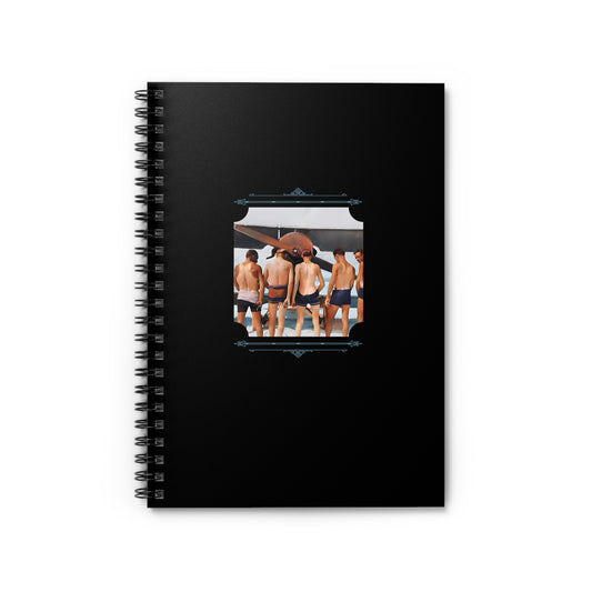 Vintage Photo - hommes 019 | Spiral Notebook - Ruled Line
