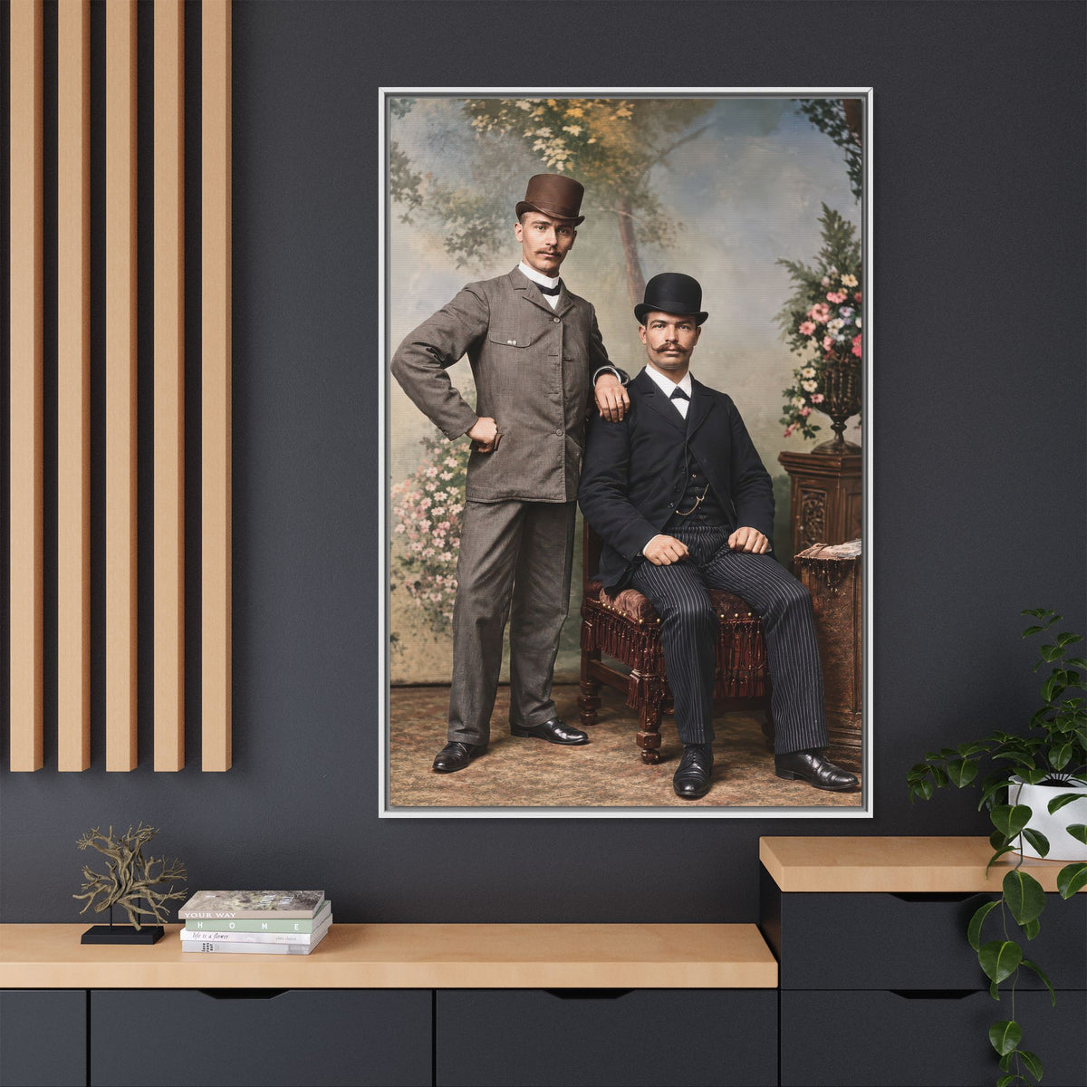 paire 068 | Framed Vintage Photo - Matte Canvas