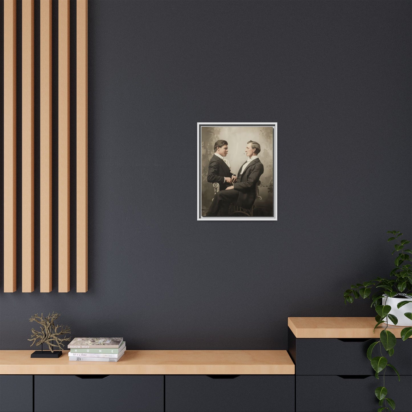 paire 106 | Framed Vintage Photo - Matte Canvas
